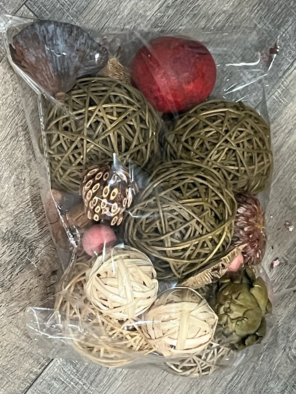 Decorative Driftwood Decorative Wood Balls Pier 1 -EUC